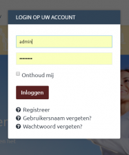 thumb modal inlog
